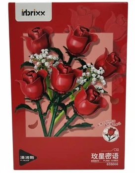Блочный конструктор Букет красных роз Roses Bouquet