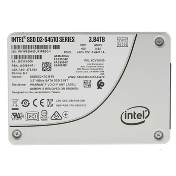 Накопитель SSD Intel 3.84tb SSD D3-S4510 SATA (SSDSC2KB038T801) - Б/У