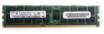Оперативная память Samsung 8Gb DDR3-1333 PC3L-10600 2Rx4 (M393B1K70CH0-YH9) RDIMM ECC Registered - Б/У