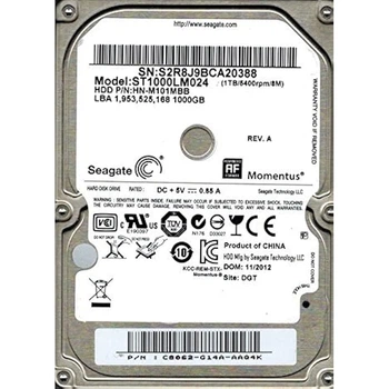 Жесткий диск Seagate Momentus 1Tb 5400 об/хв 6 Gbit/s (ST1000LM024) - Б/У