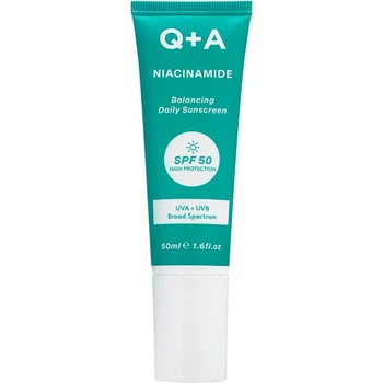 Балансирующий солнцезащитный крем для лица Q+A Niacinamide Balancing Daily Sunscreen SPF50 50 мл