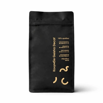 Колумбия Geisha Decaf — зерновая арабика без кофеина, ноты вишни и карамели 500 г