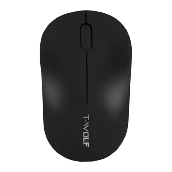 Беспроводная компьютерная мышь TWolf Q4 2.4G, черная