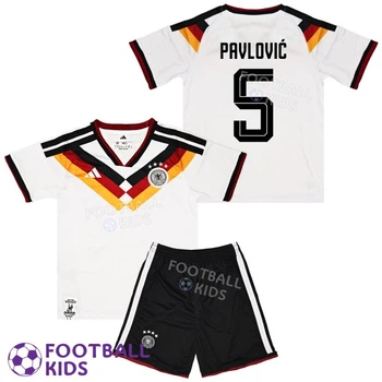 Футбольна форма дитяча PAVLOVIĆ 5 збірної Німеччини Home Germany FIFA World Cup 145-155 см (set4732-136873-4)