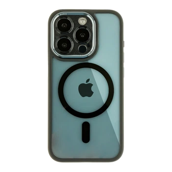 Чохол Creative TPU PC Metal Calais із MagSafe для Apple iPhone 15 Pro Black