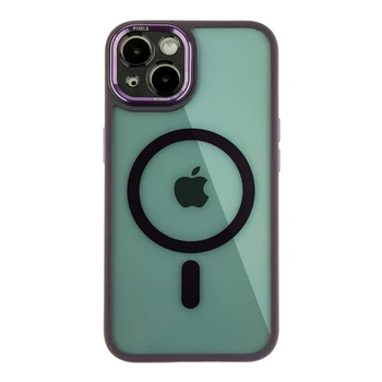 Чохол Creative TPU PC Metal Calais із MagSafe для Apple iPhone 13 Deep Purple