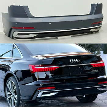 Бампер задний в сборе S-Line CHROME 2022+ для Audi A6 C8 2018+ для Audi A6 C8 2018- (9410)