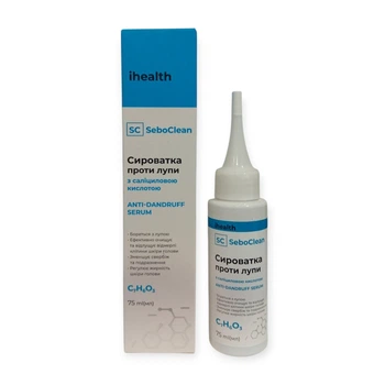 Сыворотка ihealth Anti-Dandruff Serum для волос и кожи головы SeboClean против перхоти с салициловой кислотой 75мл