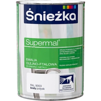 Краска Sniezka 0,8л масляно-флаталевая белая супер глянец PL