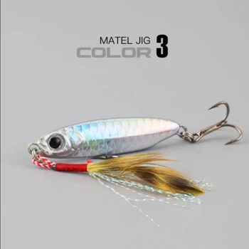 Блесна пилькер Matel Jig 7 грамм 4.5 см для морской рыбалки silver