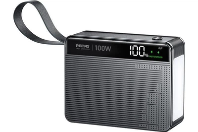 УМБ Remax FP-6 60000 mAh Power Bank (Blue) 100W швидка зарядка для ноутбука і LED фонарик