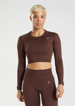 Спортивний лонгслів Gymshark b3a5vc59 XXL коричневий (100006556)