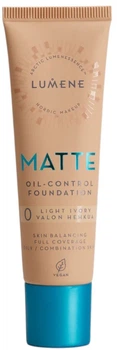 Podkład matujący Lumene Matte Oil-Control Spf20 0 Light Ivory 30 ml (6412600847222)
