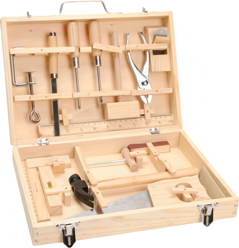 Ігровий набір  Playwood Real Wood Toys Скринька з інструментами 16 шт. (8719348000994)