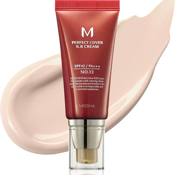 ВВ Крем, що Матує з Ідеальним Покриттям Missha M Perfect Cover BB Cream SPF42 PA 50ml, 13 Bright Beige