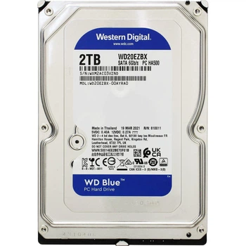 ★値下げ★WD Blue 2TB SATA SSD Жесткий диск Western Digital Blue 2TB 7200rpm 256MB WD20EZBX 3.5