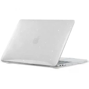 Чехол-накладка HardShell Crystal Case для MacBook Air 13" M1 (2018–2020) A1932, A2179, A2337 Прозрачная с блестками Glitter