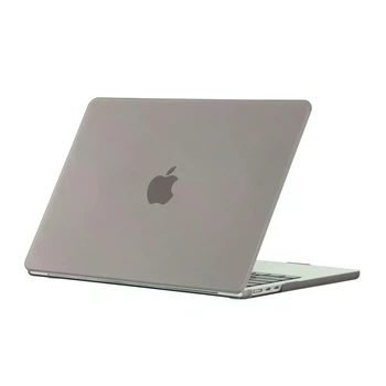 Чехол HardShell Matte Case для MacBook Air 13.6 2022-2026 M2/M3/M4/M5 A2681/A3113/A3240/A3449 — серая матовая защитная накладка