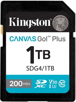 Карта пам’яті Kingston Canvas Go! Plus 1TB SDXC UHS-I U3 V30 A2 Class 10 (SDG4/1TB)