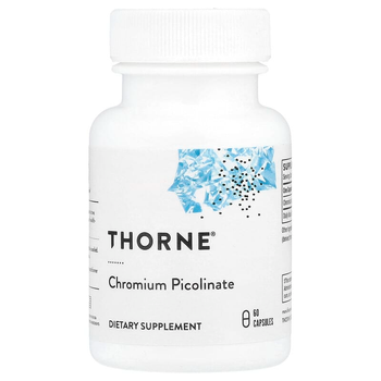 Пиколинат хрома Thorne Research, Chromium Picolinate, 60 капсул