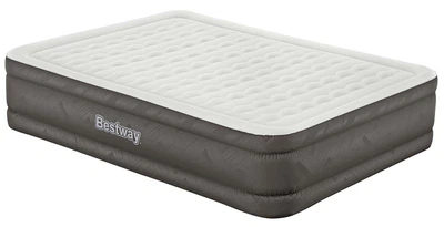 Materac dmuchany Bestway z wbudowaną pompką elektryczną 203 x 152 x 46 cm beżowy 69050 (6942138967104)