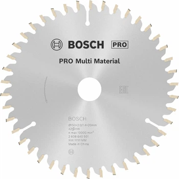 Пильный диск Bosch Pro Multi Material 150x2/1.4x20/16 мм, 42Т (2608640501)