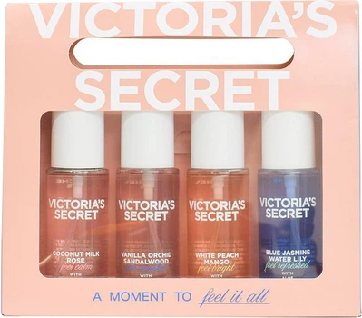 Набор спреев 4 шт Victoria's Secret Hair & Body Mini Mist Gift Set Спрей 4×75 мл (197575132264)