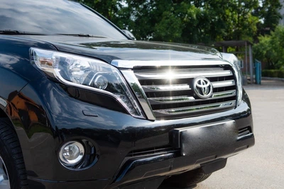 Решітка радіатора LX Mode Toyota Land Cruiser Prado 150 2013-2017 ABS пластик у чорному матовому кольорі для Toyota Land Cruiser Prado 150 рестайлинг 2013-2017 (6049)