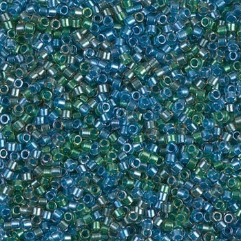 DB-985 Бісер Miyuki Delica Beads 11/0 (блискучий синьо-зелений мікс), 50 г