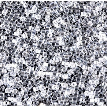 DBC-50 Бісер Miyuki Delica Beads Cut 11/0 (рубка блискучий білий прозорий), 50 г