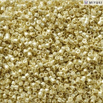 DB-2502 Бісер Miyuki DURACOAT Delica Beads 11/0 (металізований латунний), 50 г