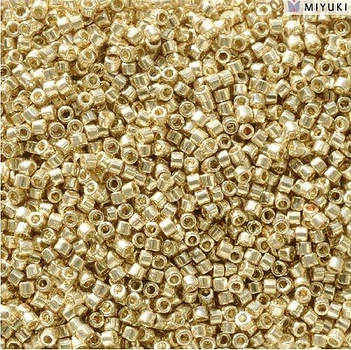 DB-2501 Бісер Miyuki DURACOAT Delica Beads 11/0 (металізований шампань), 50 г