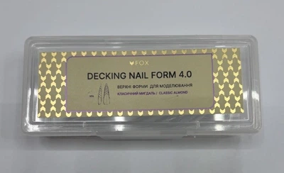 Верхние формы для моделирования F.O.X Decking Nail form 4.0 Классический миндаль 28 шт