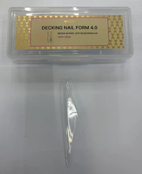 Верхние формы для моделирования F.O.X Decking Nail form 4.0 Разор 14 шт