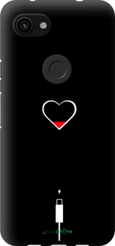 Чехол на Google Pixel 3a Подзарядка сердца "4274b-1700-70447"