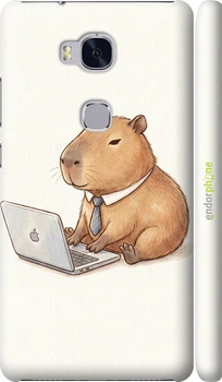 Чохол Huawei Honor 5X Funny Capybara CEO Working "6777m-176-70447"