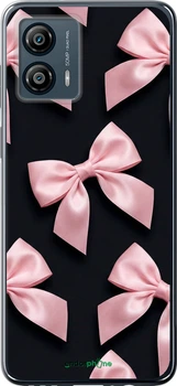 Чохол на Motorola Moto G53 Coquette Ribbons Dark Coquette 