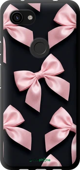 Чехол на Google Pixel 3a Coquette Ribbons Dark Coquette "6767b-1700-70447"