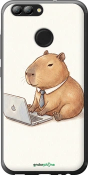 Чехол на Huawei Nova 2 Funny Capybara CEO Working "6777t-1021-70447"