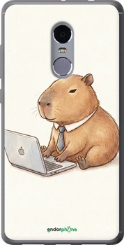 Чехол на Xiaomi Redmi Note 4 Funny Capybara CEO Working "6777u-352-70447"