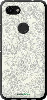 Чехол на Google Pixel 3a Белое кружево "4383b-1700-70447"
