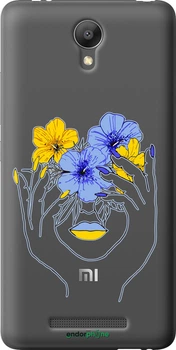 Чехол на Xiaomi Redmi Note 2 Девушка v4 "5276t-96-70447"