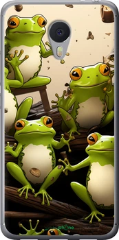 Чехол на Meizu M3 Note Жабки "5656t-256-70447"