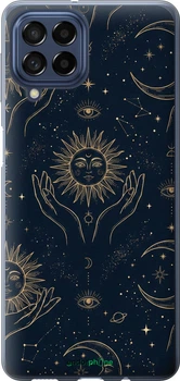 Чохол Samsung Galaxy M53 M536B Celestial Harmony: Sun & Moon Gold Mystic Pattern "6778u-2608-70447"