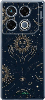 Чохол на Infinix GT 20 Pro Celestial Harmony: Sun & Moon Gold Mystic Pattern "6778u-3735-70447"