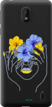 Чехол на Nokia 1 Plus Девушка v4 "5276u-1677-70447"