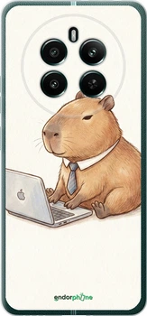 Чехол на Realme 12+ Funny Capybara CEO Working "6777u-3650-70447"
