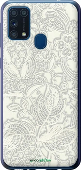 Чохол Samsung Galaxy M31 M315F Біле мереживо "4383u-1907-70447"