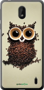 Чехол на Nokia 1 Plus Сова из кофе "777u-1677-70447"
