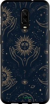 Чехол на OnePlus 6T Celestial Harmony: Sun & Moon Gold Mystic Pattern "6778b-1587-70447"